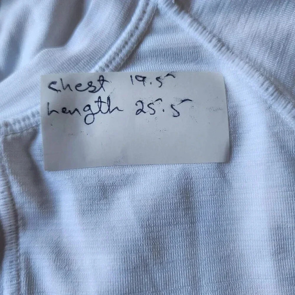 Athleta T-Shirt Women's Size Medium White V-Neck Long Sleeve Front Zip - Picture 8 of 12